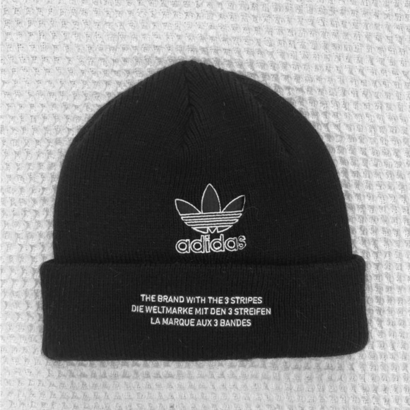 adidas Accessories - Adidas Classic Black Knit Beanie